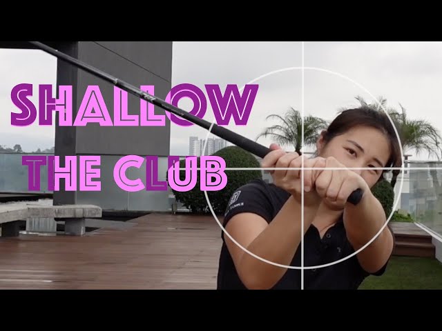 How to Shallow the Club - Golf with Michele Low