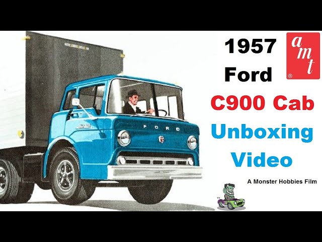 Model Car Garage - The AMT 1957 Ford C900 Tractor Model Truck Kit - A Model Kit Unboxing Video