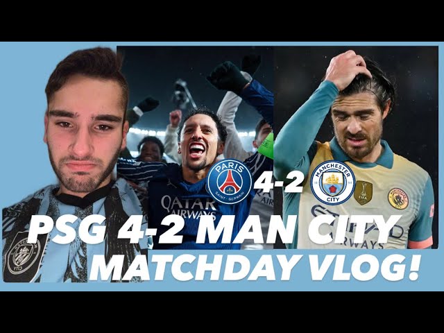 Man City Bottle 2-0 Lead to Lose 4-2 away at PSG! / PSG 4-2 Man City Matchday Vlog!