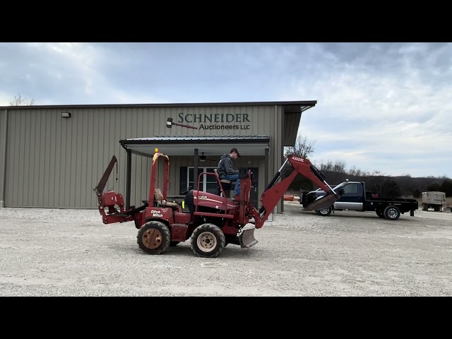 2010 Ditch Witch RT45 w cable plow & backhoe