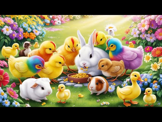 Cute Chickens, Colorful Chickens, Rainbow Chicken, Rabbits, Cute Cats , Ducks, Animals Cute