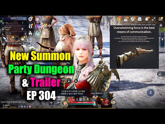 Black Desert Mobile New Summon Party Dungeon & Trailer EP 304