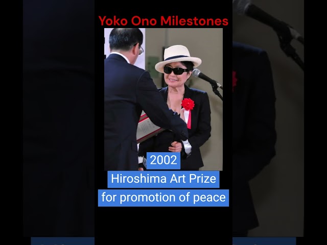 Yoko Ono Milestones 📅 #yokoono  #johnlennon  #thebeatles #beatles  #lennon  #imagine #achievements