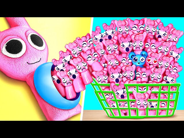 Pinki Sprunki Pregnant with Many Babies *Biggest Incredibox Gamebook & Squishy Fidgets*