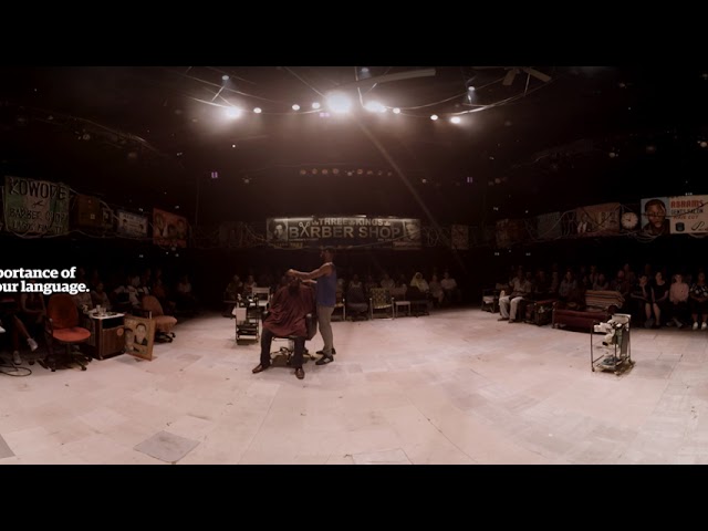 Barber Shop Chronicles: a 360° view of the play at the National Theatre