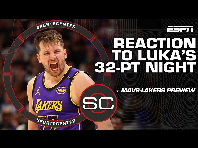 Reacting to Luka Doncic’s 32-PT night 😤 + Expectations for Mavs vs. Lakers | SportsCenter