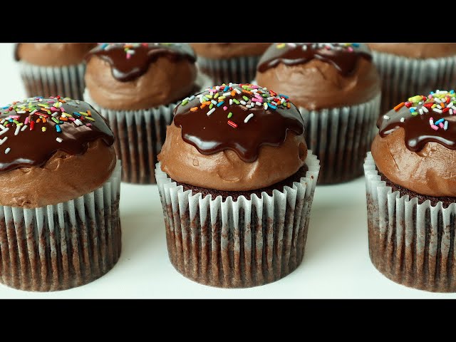 Cute visual 🧁 Rich chocolate flavor, moist chocolate cupcake recipe