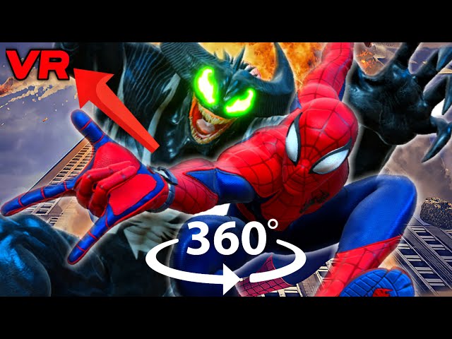 360° SPIDERMAN Vs VENOM Scenes in Virtual Reality | Marvel Midnight Suns Game Movie