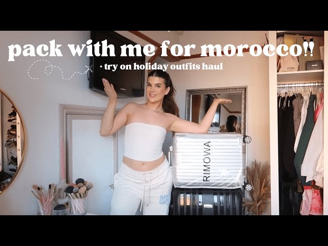 PACK WITH ME FOR MOROCCO 🧳✈️🌴 | TRY ON HOLIDAY OUTFITS HAUL 👙 | TOPAZ BEESTON