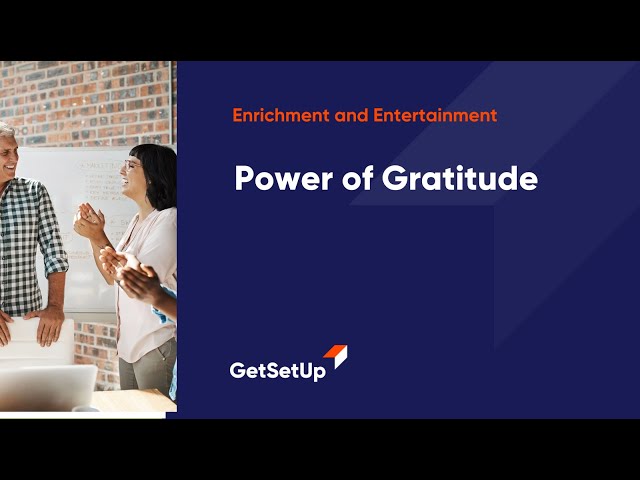 The Power of Gratitude, Classes designed for older adults.