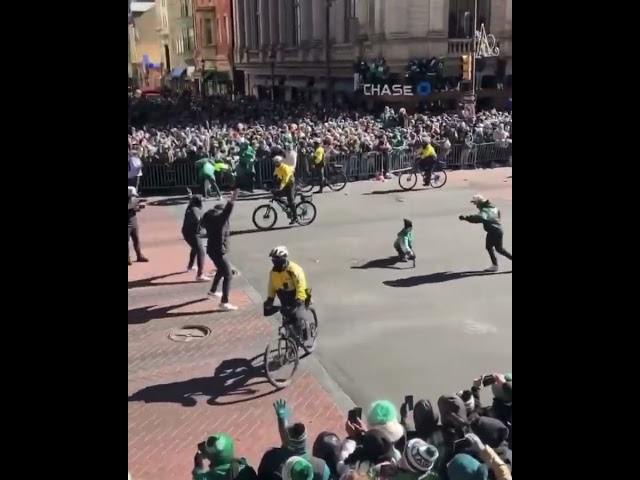 Eagles Jake Elliott Kicks FG with Beer Can at Super Bowl Parade