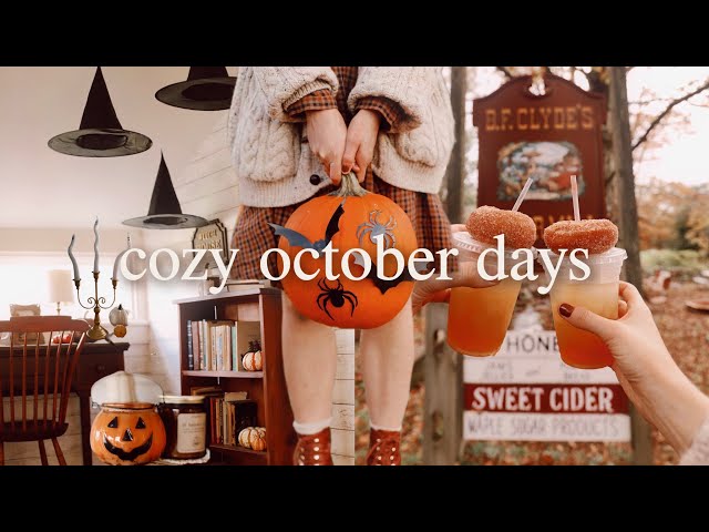 OCTOBER DAY IN MY LIFE 🎃 decorating for halloween, trip to the pumpkin patch, cozy fall vlog