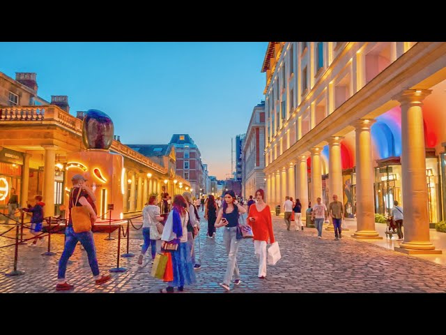 London at Dusk 2023 | A West End & Soho to South Bank Walking Tour | 4K HDR Binaural