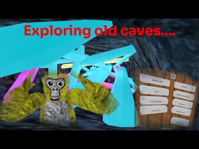 Exploring old caves in gorilla tag...