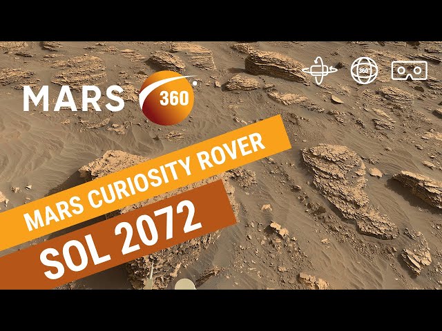 Mars 360: NASA's Mars Curiosity Rover - Sol 2072 (360video 8K)