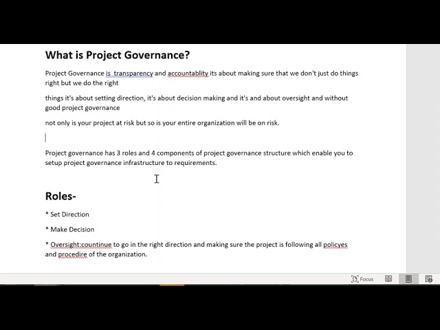 Project Governance | What is Project Governance? Project Management