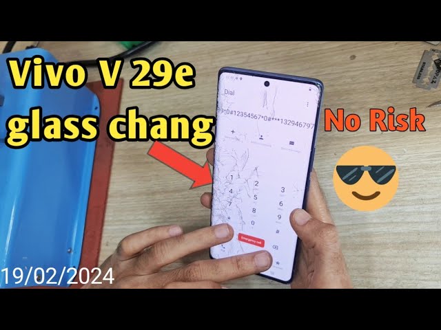 Vivo V29e Broken Glass Replacementl VivoV29e Broken Glass Restoration// mobizone_tech