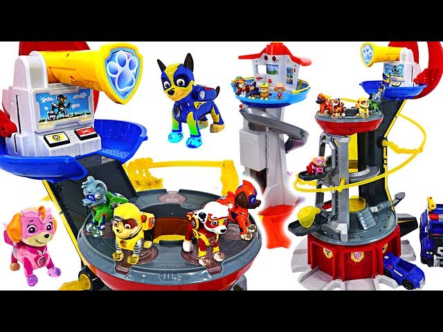 We've taken the base! Paw Patrol Mighty Pups Mighty Lookout Tower appeared! | DuDuPopTOY