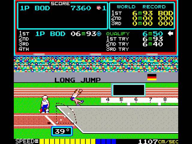 Arcade Game: Track & Field (1983 Konami)