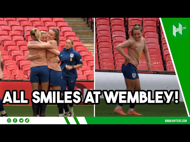 Lionesses BACK at Wembley | Williamson, Kelly, Toone and Russo train