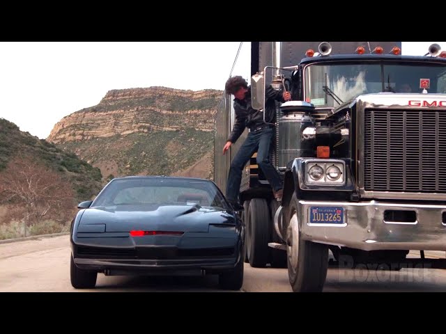 KITT VS Semi-Truck | Knight Rider CLIP