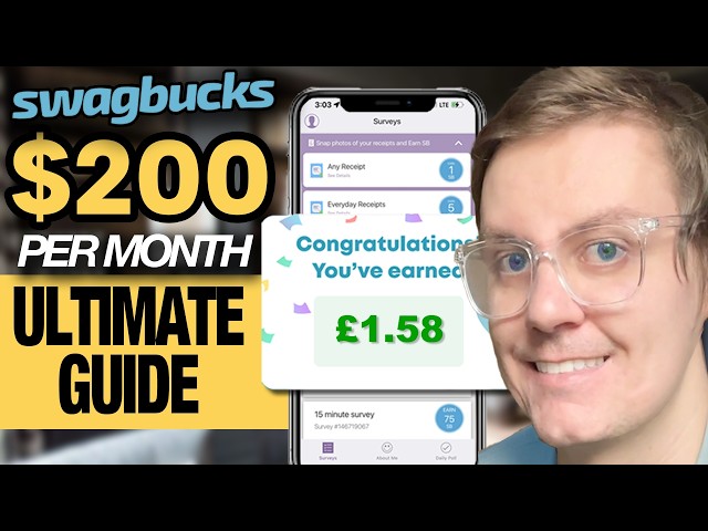 EARN £200 PER MONTH WITH SWAGBUCKS (TIPS / TRICKS / HACKS 2025)