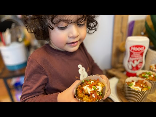 Tater Tot Casserole Cups (Kid Friendly)- The Lazy Girls Kitchen