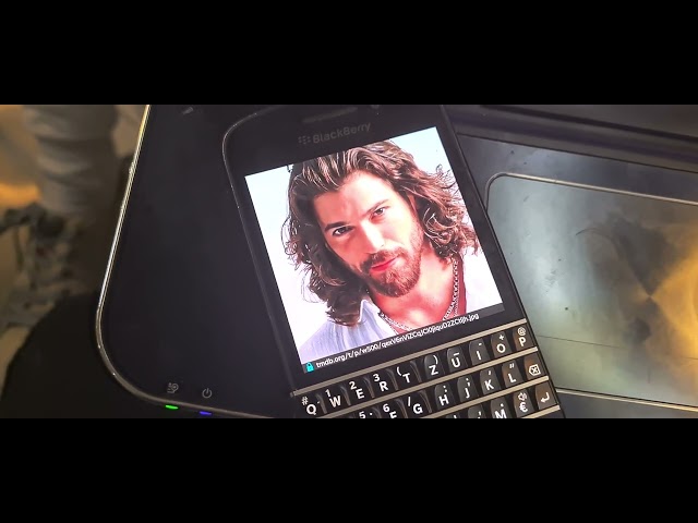 Can Yaman on Phone Screen Blackberry @Canyamanlove1