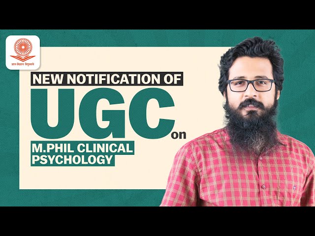 New Notification of UGC on M.Phil Clinical Psychology | By Dr. Arvind Otta | UPS Education #mphil