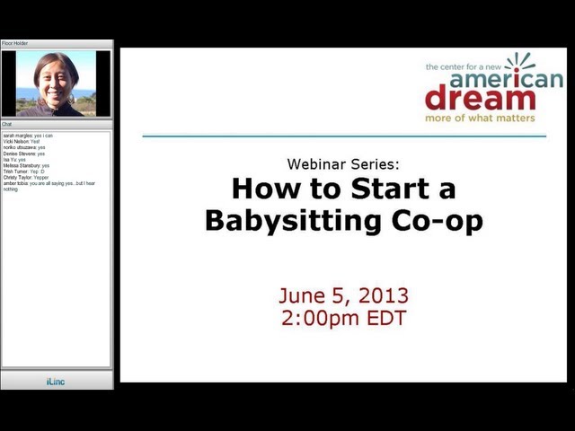 Webinar Recording: How to Start a Babysitting Co-op