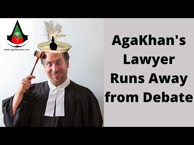 Aga Khan ka wakeel debate se bhaag gaya | AgaKhan's Lawyer Runs Away from Debate