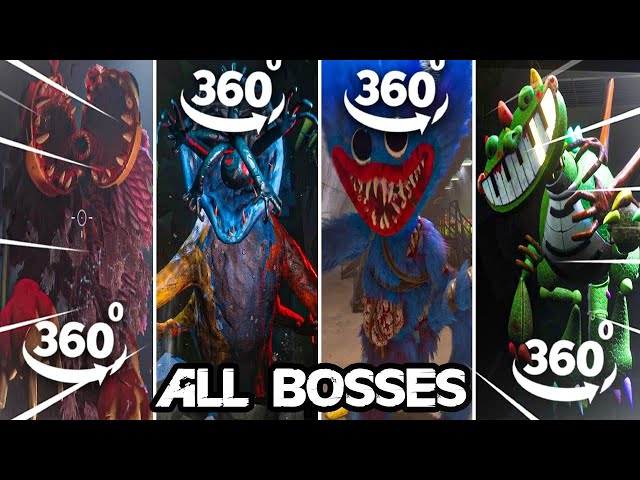 360 VR Poppy Playtime Chapter 4 - All Bosses + Ending 4K