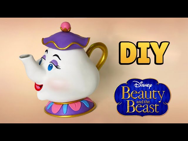 DIY: How to Make Mrs. Pott - Beauty and the Beast - Air Dry Clay Tutorial