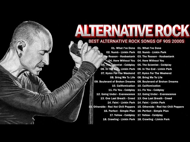 2000s Alternative Rock Playlist 💥💥 Linkin Park, Evanescence, Creed, Coldplay, AudioSlave, Nickelback