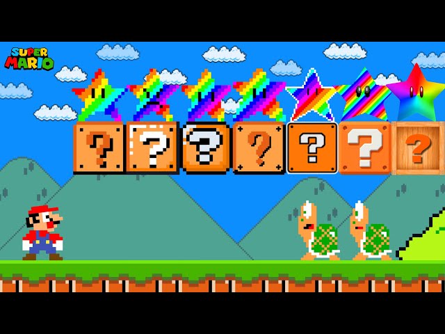 Super Mario Bros., but Rainbow Star are Custom...