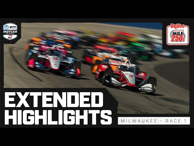 INDYCAR SERIES Official Extended Highlights | 2024 Hy-Vee Milwaukee Mile 250s - Race 1