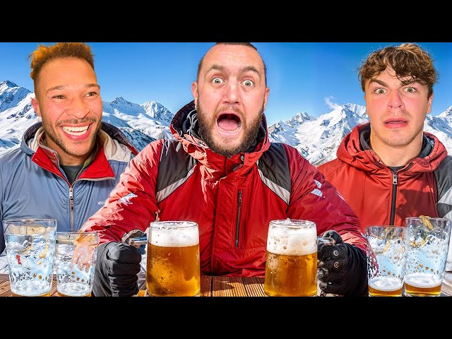 Getting BLACKOUT Drunk When Skiing In The Alps!