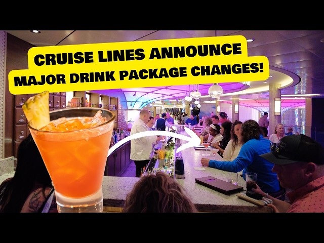 3 major cruise drink package CHANGES coming this year (Carnival, MSC, & NCL)