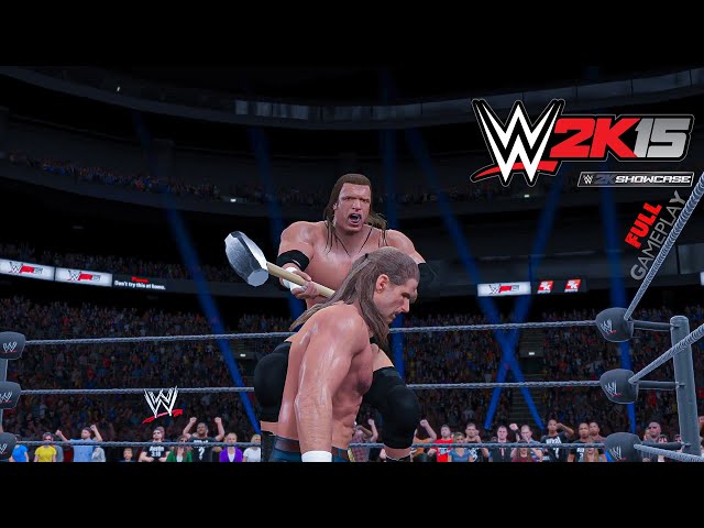 WWE 2K15  Triple H vs HBK SHOWCASE FULL GAMEPLAY For PS NOOB.