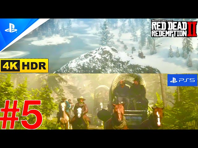 Setting Camp at Horseshoe Overlook RED DEAD REDEMPTION 2 4K HDR Gameplay Part 5 #rdr2 #rdr #ps5 #rpg