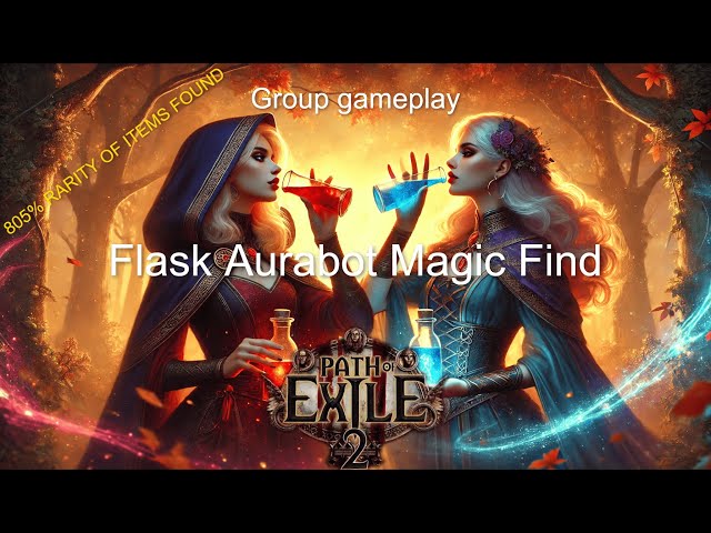 (Live)832%Rarity Flask Aurabot maps and crafts with d2 sounds