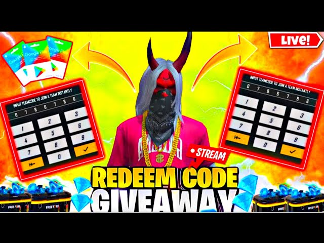 FREE FIRE LIVE CUSTOM ROOM GIVEAWAY | FF LIVE TEAM CODE GIVEAWAY | FF LIVE GIVEAWAY DJ ALOK |FF LIVE