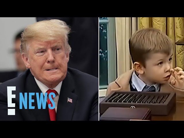 Donald Trump REPLACES Desk After Elon Musk's Son Wipes Boogers On It | E! News