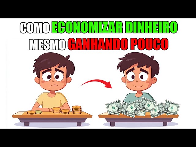 Como GUARDAR DINHEIRO mesmo GANHANDO POUCO - Dicas para economizar dinheiro