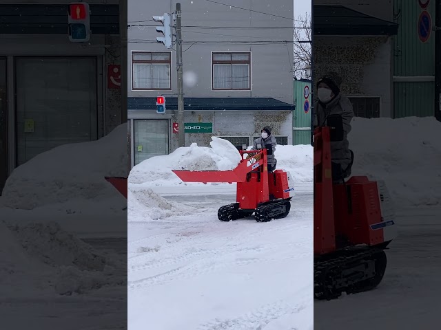 ミニローダーで除雪