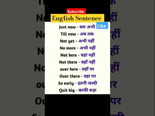 English speaking practice | English vocabulary | daily use English sentence | English grammar hindi