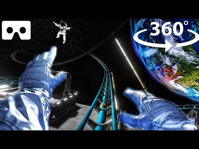 360° EPIC Roller Coaster in SPACE! Virtual Reality