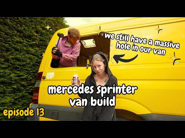 the soul destroying hole in our van | sleeping pod fixup | newbie van build | ep 13