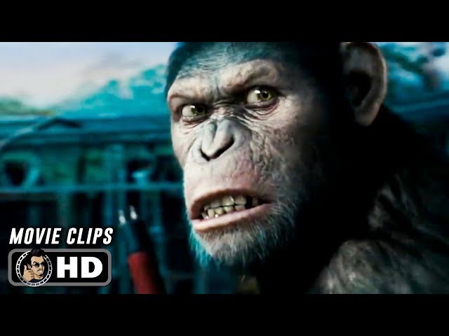 RISE OF THE PLANET OF THE APES Clips + Trailer (2011) James Franco Andy Serkis