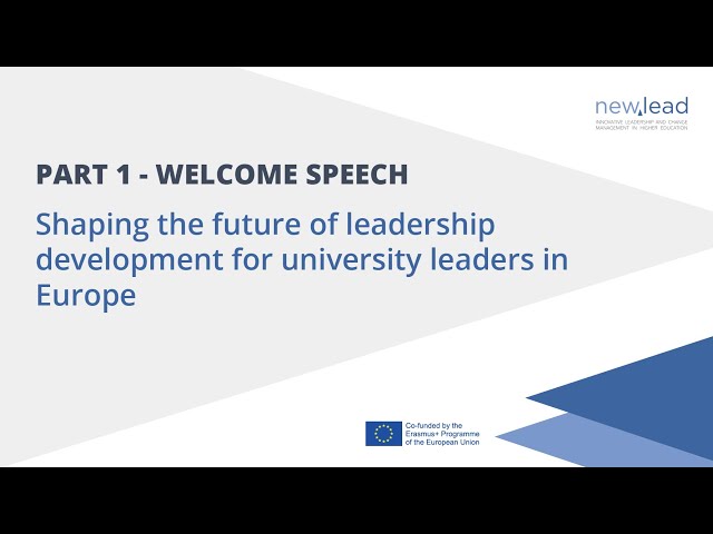 NEWLEAD Final event: Welcome speech by Josep M. Garrell and Jan Danckaert